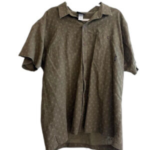 Patagonia Men's XL Olive Green Short Sleeve Button Up Shirt
